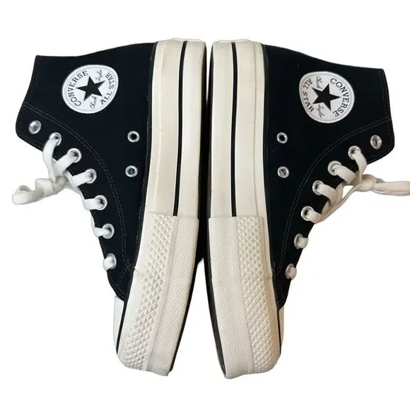 CONVERSE you Black & Lavender Lifted Platform High Top Chuck Taylor Size 6.5 - Picture 9 of 16